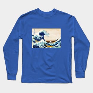 Japanese wave Long Sleeve T-Shirt